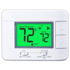 Upgraded Multi-Stage Non-Programmable Thermostats for Home 2 Heat/2 Green