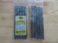 5 pcs DOALL TWILL Jobber Length Metal Twist Drills 23/64″ HSS Black Oxide Brazil