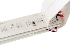 LED Exit Sign Single Sided Switchable Red Green Emergency Backup Wall Mount