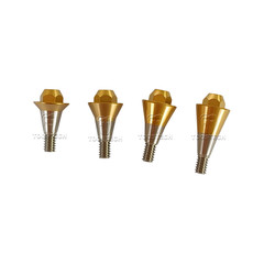 Straight multiunit abutment 0 degre made from grade 5 Eli titanium Fits Den-tium