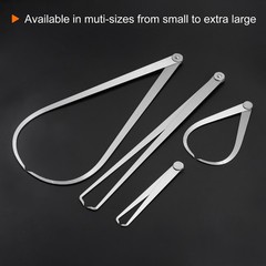 2pcs Firm Joint Inside/Outside Caliper 600mm 24 Inch Tool Steel Measurement Tool