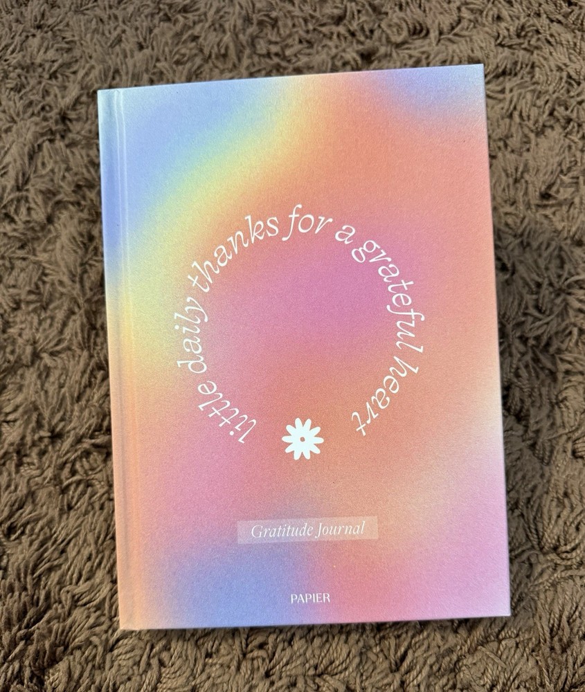 Papier Gratitude Journal “Little Daily Thanks” 6×8.5” Hardcover 192 Pages