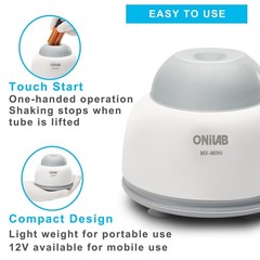 Compact Touch Mixer for Acrylic Paints and Lab Applications with Anti-Slip Base