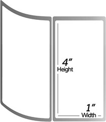Zebra Compatible 4″ x 1″ Direct Thermal Address Postage Barcode Label,1375 Label