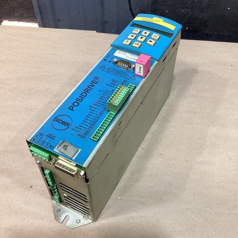 Stober FDS5008A/L 0.75KW, 400Hz Posidrive Inverter w/ Paramodule