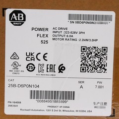 Sealed Genuine 25B-D6P0N104 /A PowerFlex 525 2.2kW 3Hp AC Drive ！ TI