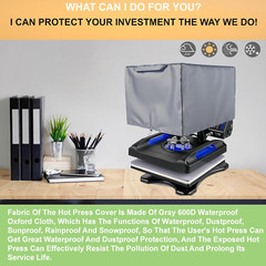 Heat Press Cover, 600D Oxford Fabric Waterproof Dustproof Fabric, Hot Press Cove