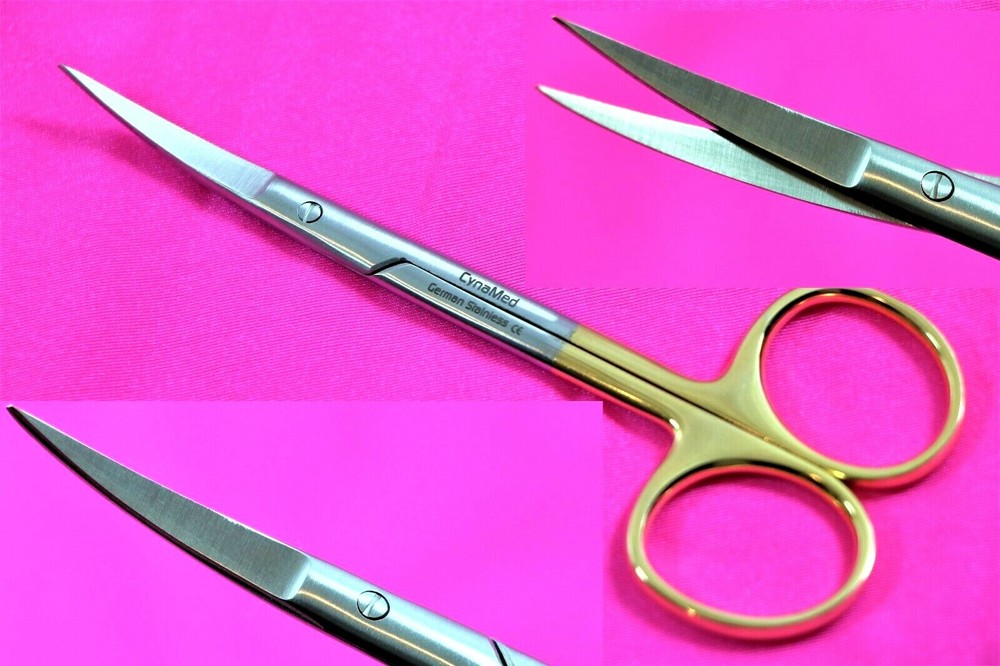 Premium GERMAN Supercut TC Iris Scissors 4.5″Curved Surgical Dental Instruments
