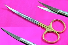 Premium GERMAN TC Iris Scissors 4.5″ Curved Surgical Dental Instruments