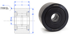 CYR234S Enduro 2 3/4″ Yoke Cam Follower Sealed Roller Bearing CYR234S McGill