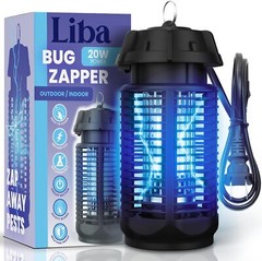 LiBa Electric Bug Zapper, Outdoor & Indoor Insect Killer with Switch – 4000V Pow