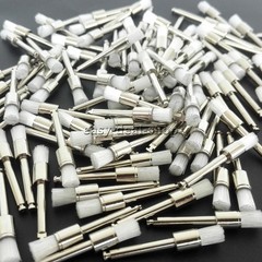 200 Pcs Dental White & Colorful Nylon Latch Flat Polishing Polisher Prophy Brush