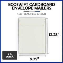 75 – 9.75 x 12.25 “EcoSwift” Brand Self Seal Photo Cardboard Envelope Mailers