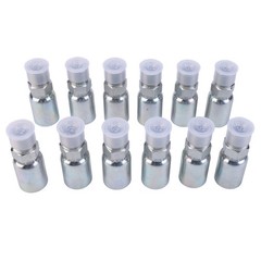 1/2″ Hose x 1/2″ NPTF Male Pipe Thread Hydraulic Hose End Crimp Fittings 12-Pack