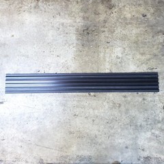 Rigid PVC Plastic 48″ W x 6″ H Linking Slatwall Panel Sheets BLACK – BRAND NEW!