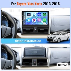 2+64GB Android 15 Car Radio for 2013 2014 2015 2016 Toyota Vios Yaris Wireles…