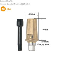 US Titanium Straight Transfer Abutment Fits Hiossen ET (ETIII/IV) /Osstem TS/GS