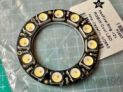 Adafruit NeoPixel Ring, 12 Addressable RGBW LEDs, RGBCW Cool White ~6000K