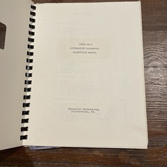 Weinschel Engineering BA-5 Attenuation Calibrator Instruction Manual IM#2R/M4