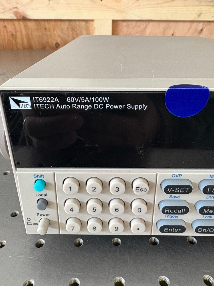 ITECH Auto Range DC Power Supply Model IT6922A 60V/5A/100W