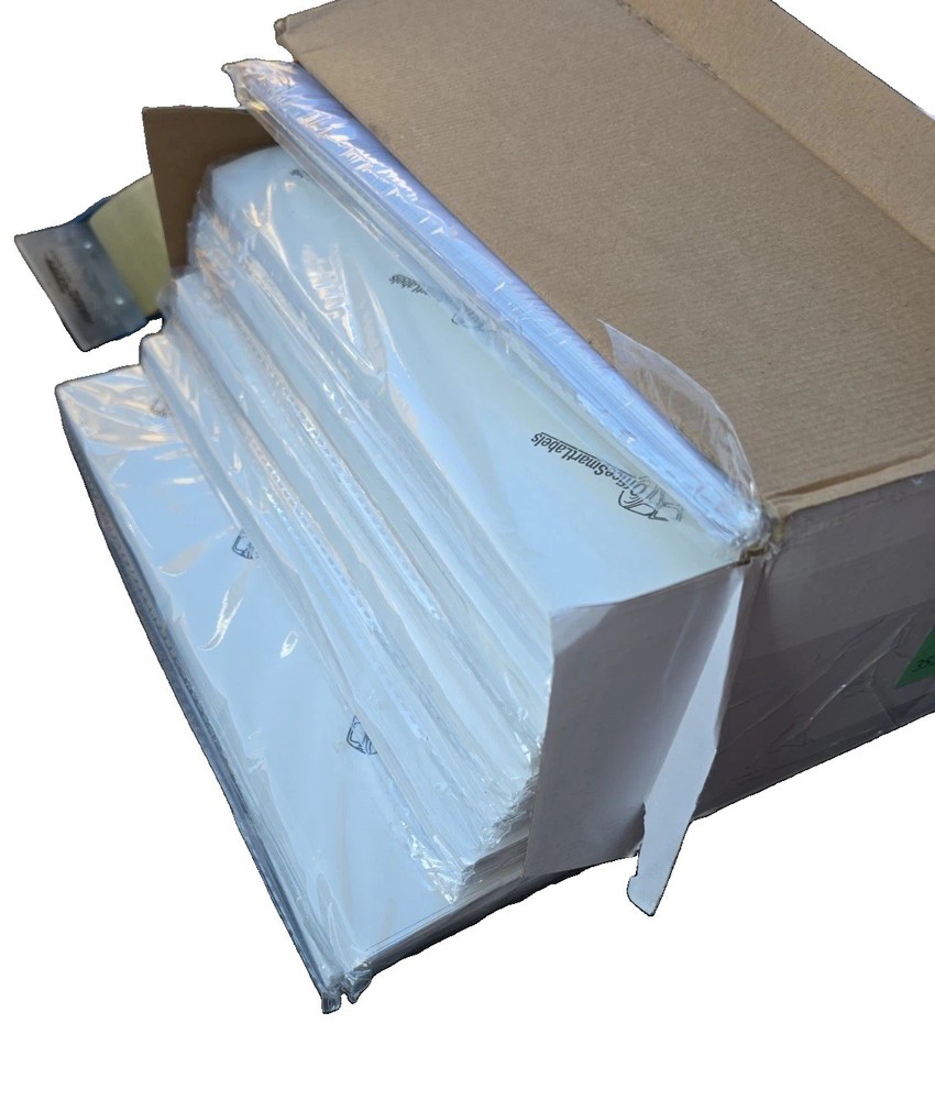 OfficeSmartLabels File Folder Labels White 15000ct 0.6×3.43 Laser Inkjet Print
