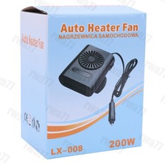 1x New 200W 12V Car Heater Cooling Fan For Windshield Defrosting – Orange/Black