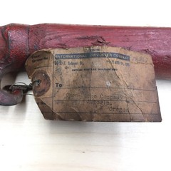 IH McCormick Deering One Horse Vertical Lift Mower #589 Single Tree, Owen Peeke