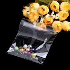 100pcs Plastic Clear Transparent OPP Self Adhesive Seal Bag Resealable Poly Bags