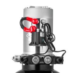 Uimoso 8 Quart Double Acting Hydrauli Pump DC 12V Dump Trailer Power Unit SAE#6