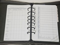 Franklin Covey Planner Sandstone Leather Green 7 Ring Full Zip 7 Habits 10×8″