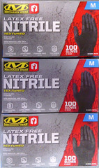 Mechanix Wear: Med Latex Free 5 Mil Nitrile Textured Gloves Black (300 Gloves)