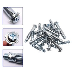 30 pcs Molly Bolts, Metal Drywall Anchors, Heavy Duty Zinc Plated Steel Molly…
