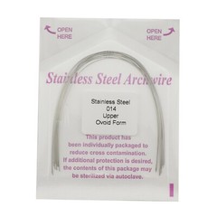 Dental Orthodontic Arch Wires Stainless Steel Round Ovoid Form Upper Lower 012