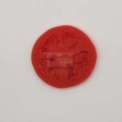 Wax Tomato Slices, Fake Food Veggies, 10 pieces.