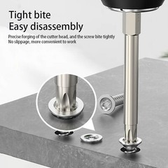 Torx Long Magnetic Impact Rated Screwdriver Drill Driver Bits T5-T40 PROFESSIONA