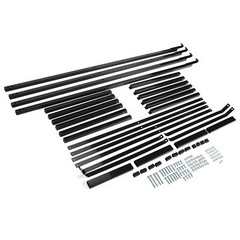 Shipping Container Shelving Shelf Bracket Black Steel Universal Pack of 4