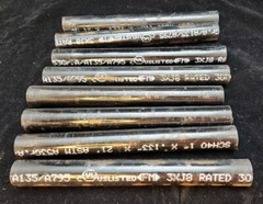 8x 12in X 1.25in Steel Pipes