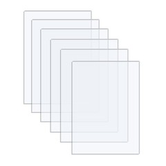 Acrylic Sheets 6 Pack of 8×10 0.043″ Thick Clear Plexiglass Transparent