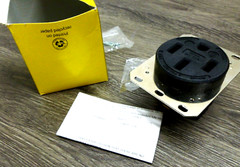 Hubbell HBL9450A Receptacle, 50A 125/250v, 14-50R Flush Mount