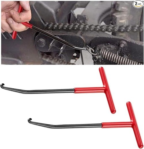Exhaust Spring Hook, T Shaped Handle Exhaust Spring Hooks, Rubber C Size: 2PCS