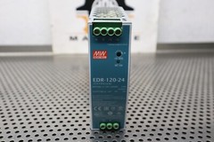 Mean Well EDR-120-24 Power Supply In: 100-240VAC 2.6A Out: 24V 5A Used Warranty