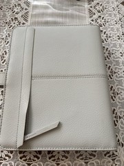 Classic Franklin Covey Anna Leather Binder Grey Color , Silver Rings Rare