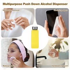 3Pcs 500ml/16.9oz Solvent Alcohol Dispenser for Acetone Cleanser Yellow