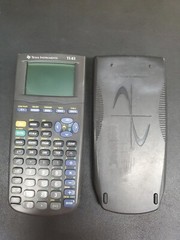 TI-83 Graphing Calculator, +cover, And BATTERIES! Texas Instruments