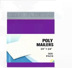 #8 24×24 Poly Mailers Plastic Mailing Envelopes Shipping Bags PURPLE 300 Pieces