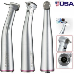 NSK Ti-MAX X95L Style Dental 1:5 LED Fiber Optic Contra Angle Handpiece Red Ring
