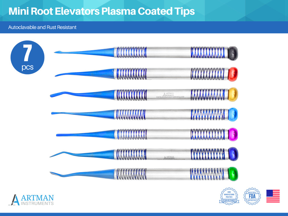 Mini Root Elevator Luxating Elevators PDL Root Elevators 7pcs ARTMAN