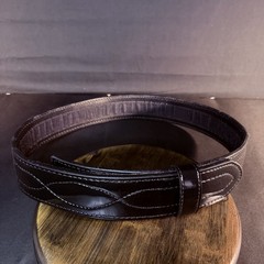 Dutyman Duty Belt Size 36″-38″ Black High Gloss Leather 5031 Width 2.25″