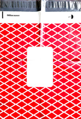 Lot 15x Festive Holiday Christmas Poly Envelope Wrapping Red Elegant Gift Mailer