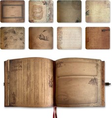 Adventure Book Vintage Travel Photo Album Scrapbook with Large Capacity